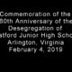 Celebración del aniversario de desegregación de Stratford JHS