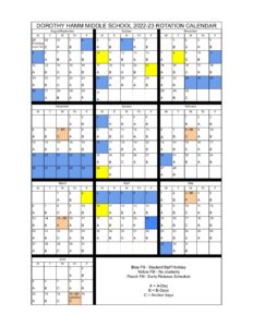 Block Schedule Calendar (A/B/C Days)