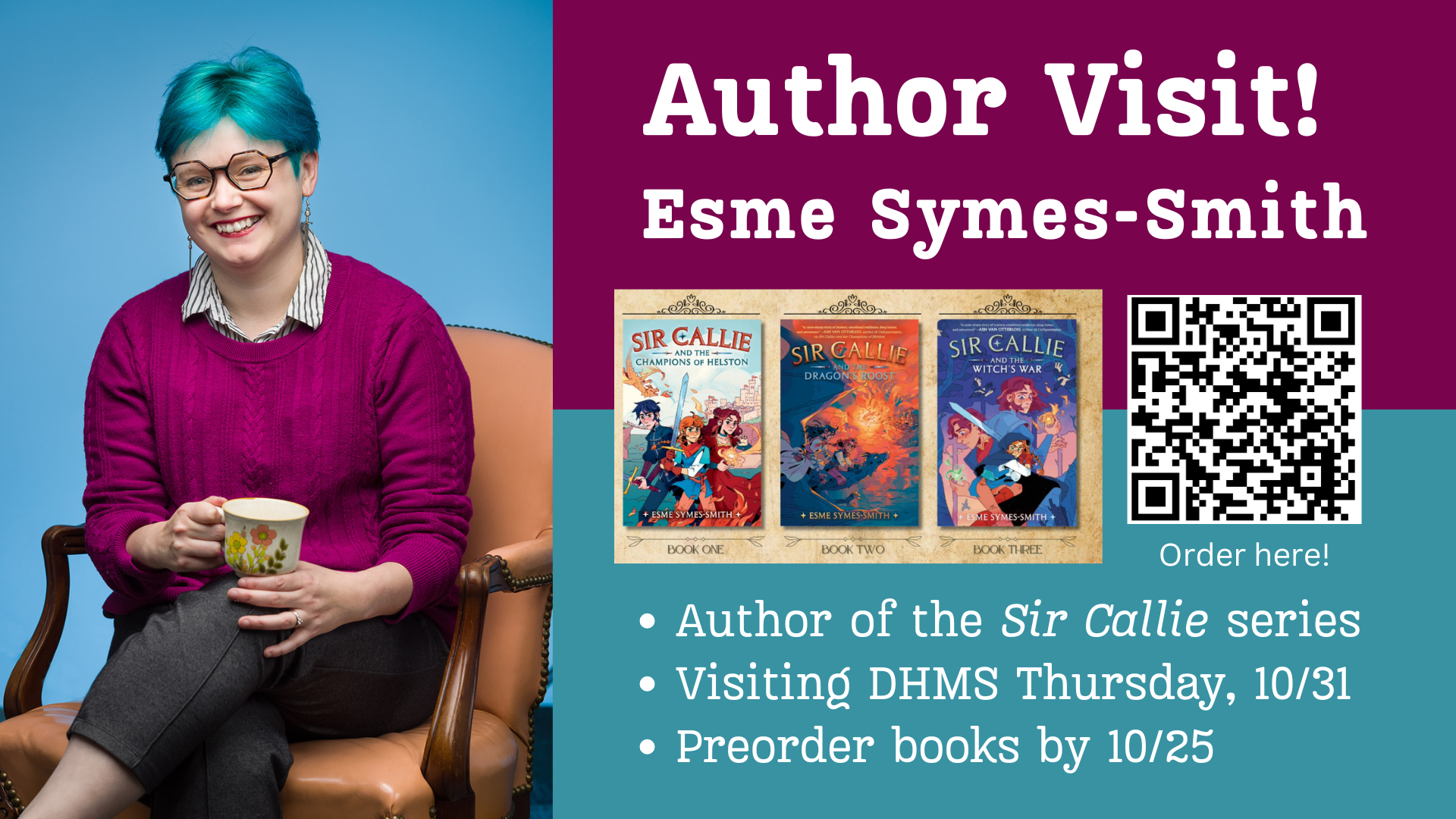 Author Esme Symes Smith on 10/31